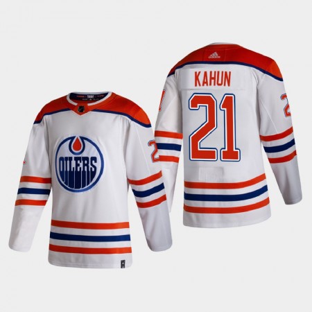 Pánské Hokejový Dres Edmonton Oilers Dresy Dominik Kahun 21 2020-21 Reverse Retro Authentic